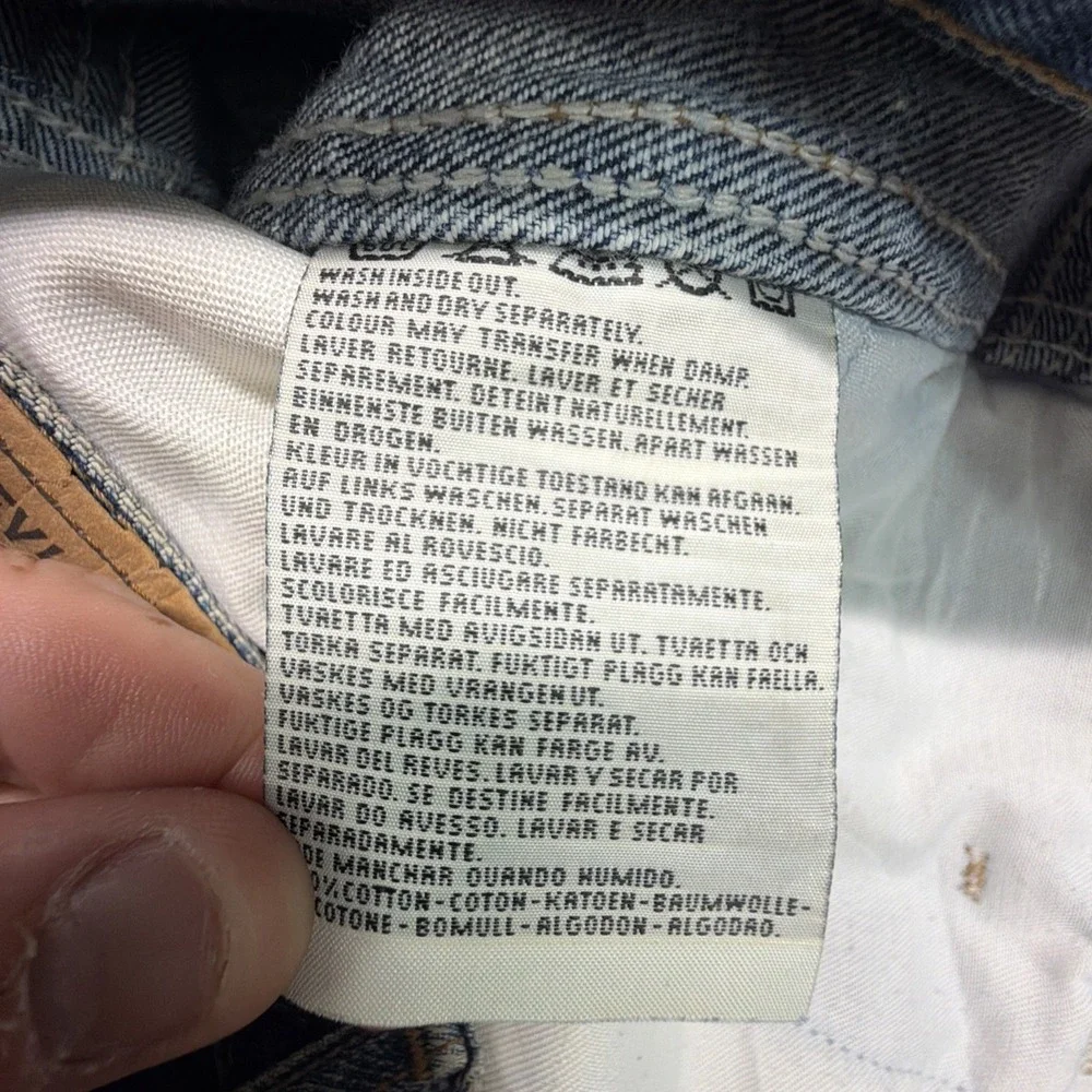 Vintage Levi's 646 Orange Tab Bellbottom Flare Denim 32x32 (Fits 30x32)